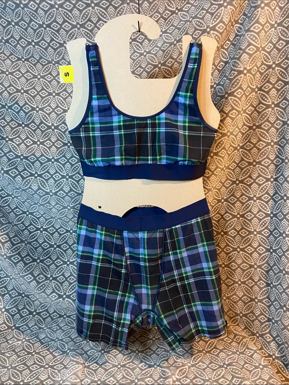 Auden Navy Blue plaid matching Pj set